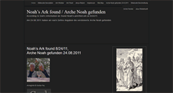 Desktop Screenshot of noahsarkfound2011.com